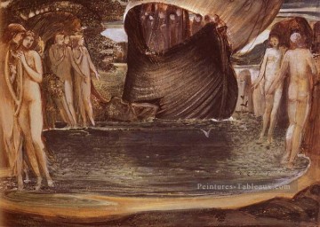  edward peintre - Design pour les sirènes préraphaélite Sir Edward Burne Jones